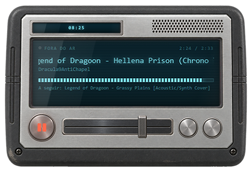 Player da Rádio Dragoon no modo compacto